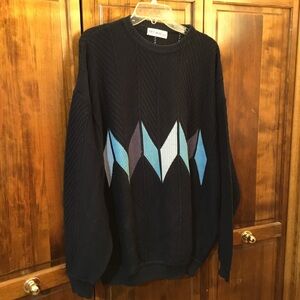 St Croix sweater, size XXL, ribbed knit, cotton / microfiber